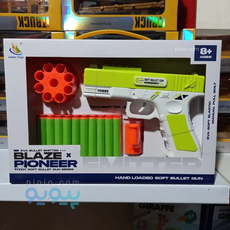 تفنگ اسباب بازی تیر اسفنجی برند Lefan Toys مدل BLAZE PIONEER