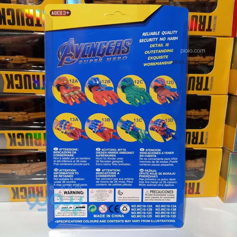 دستکش پرتاب تیر اسباب بازی طرح انتقام جویان (اونجرز) مدل AVENGERS — تصویر ۲