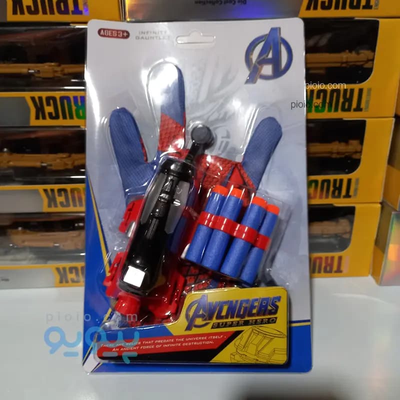 دستکش پرتاب تیر اسباب بازی طرح انتقام جویان (اونجرز) مدل AVENGERS