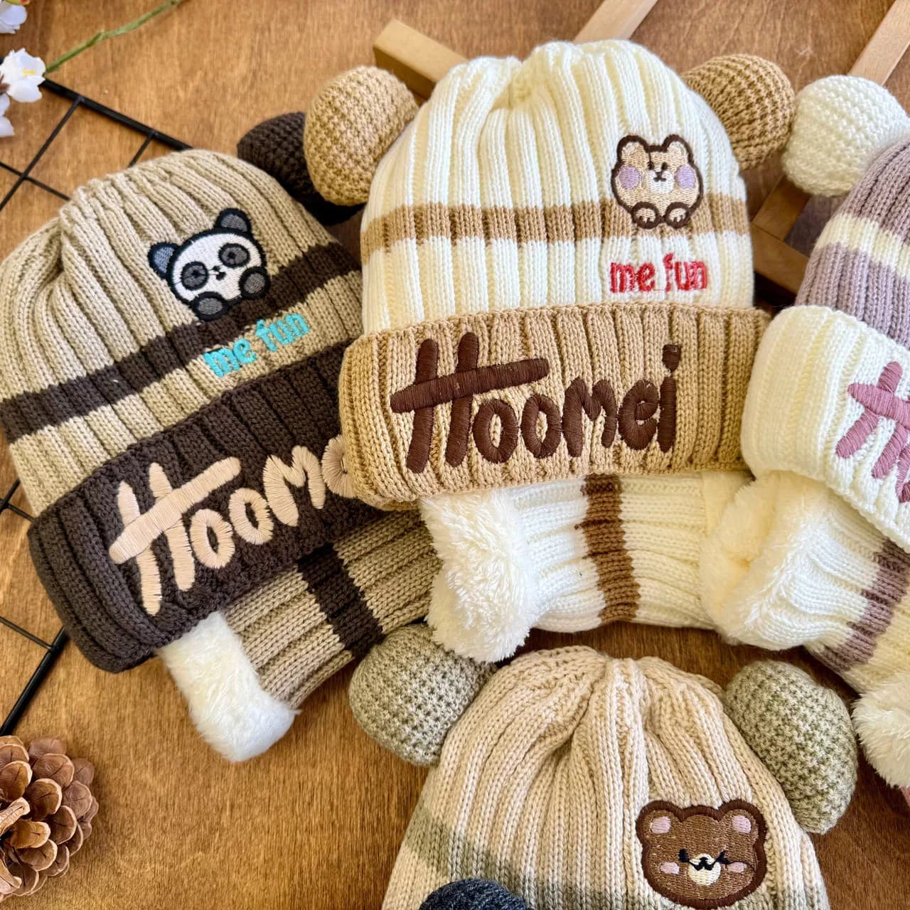 کلاه و شال گردنی Hoomei کد 7039 — تصویر ۳