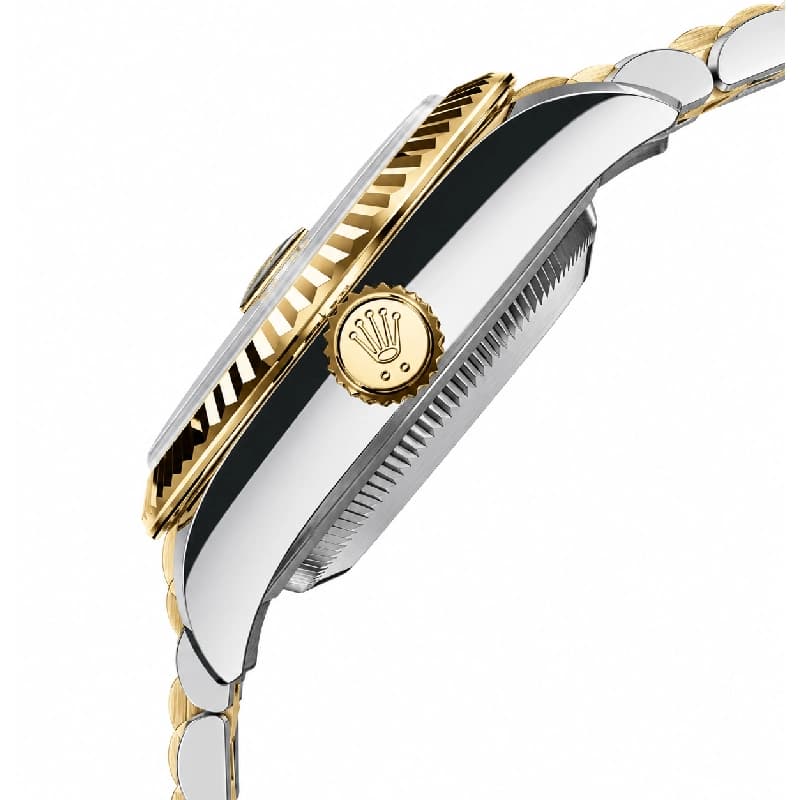 رولکس Datejust 36 نقره‌ای Jubilee نگین‌دار دو رنگ | رفرنس M126233-0027 — تصویر ۳