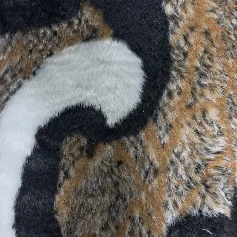 خز پرز کوتاه پلنگی و رنگ مختلف