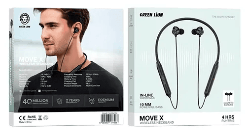 هندزفری دور گردنی گرین لاین مدل MOVE X — تصویر ۲