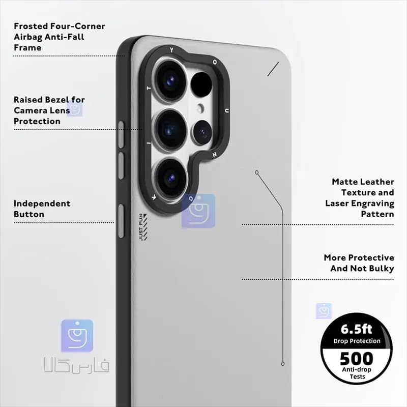 قاب یانگ کیت Simple Matte Leather Series Magsafe گوشی سامسونگ S26 الترا — تصویر ۷