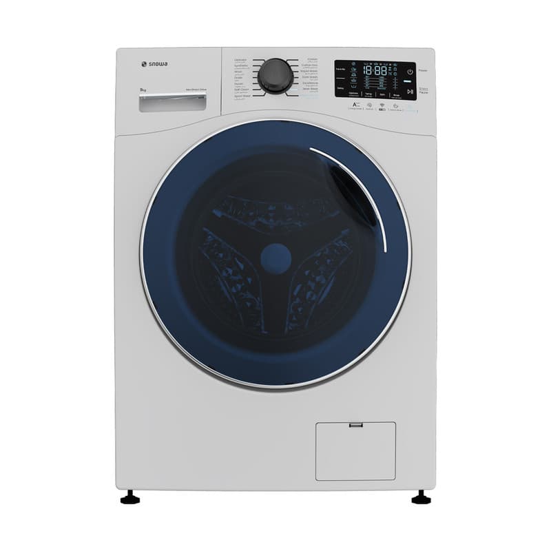 ماشین لباسشویی بدون تسمه 9 کیلوگرم اتوماتیک اسنوا مدل SNW-9050W
