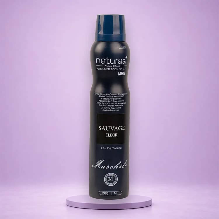 اسپری خوشبو کننده بدن مردانه Sauvage Elixir ناتوراسی 200 میل