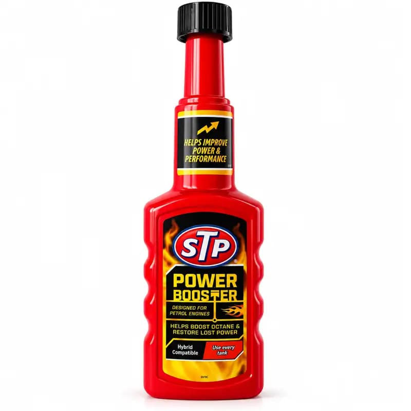 اکتان بوستر و مکمل سوخت اس تی پی مدل STP Power Booster حجم ۲۰۰ میلی‌لیتر