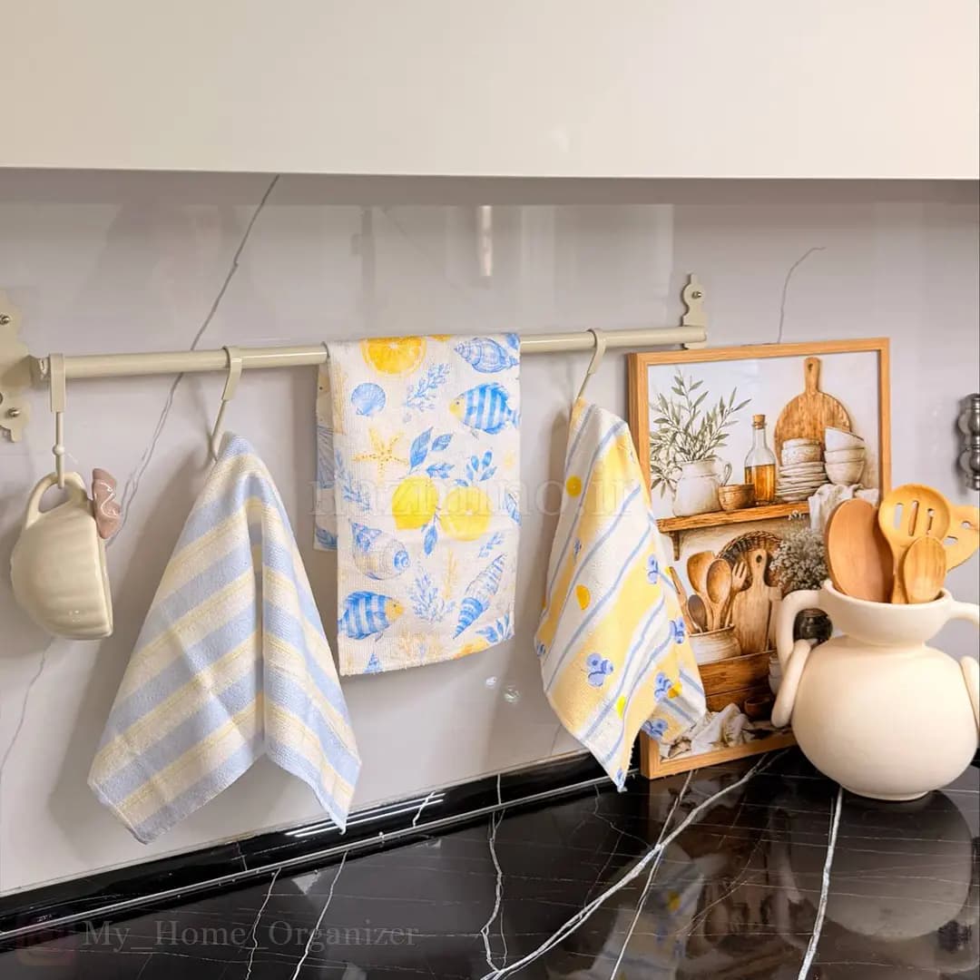 دستمال حوله‌ای آشپزخانه پک ۳ عددی — تصویر ۳