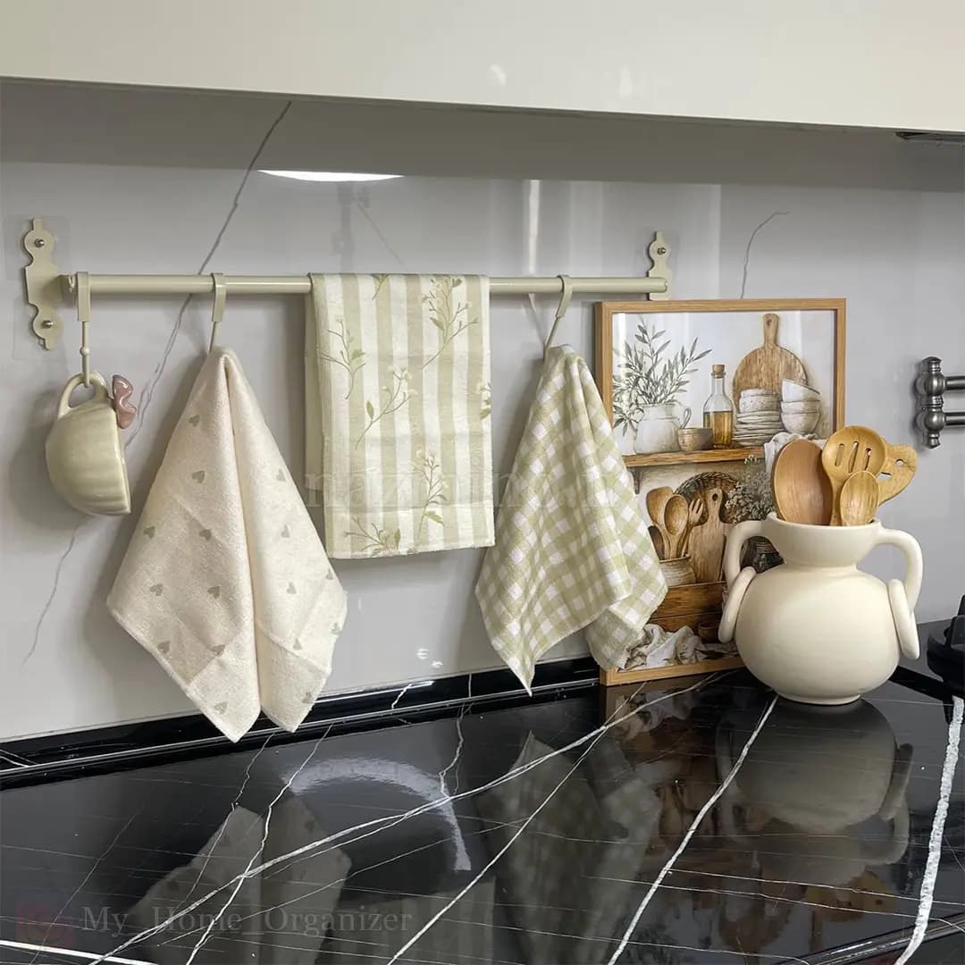 دستمال حوله‌ای آشپزخانه پک ۳ عددی — تصویر ۲