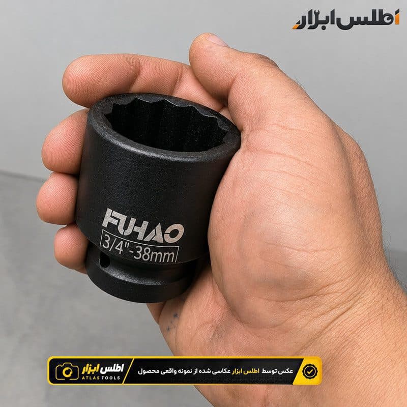 بکس 38 میلی‌متر 3/4 اینچ 12 پر FUHAO نیمه‌بلند — تصویر ۴