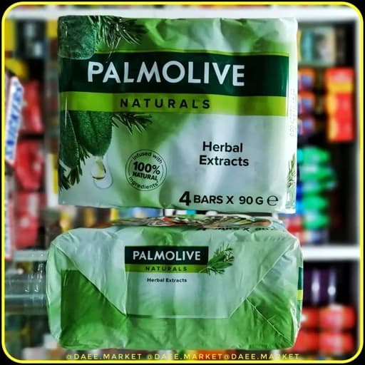 صابون پالمولیو نچرالز عصاره گیاهی ۴ عددی ۹۰ گرمی | Palmolive Naturals Herbal Extracts Soap