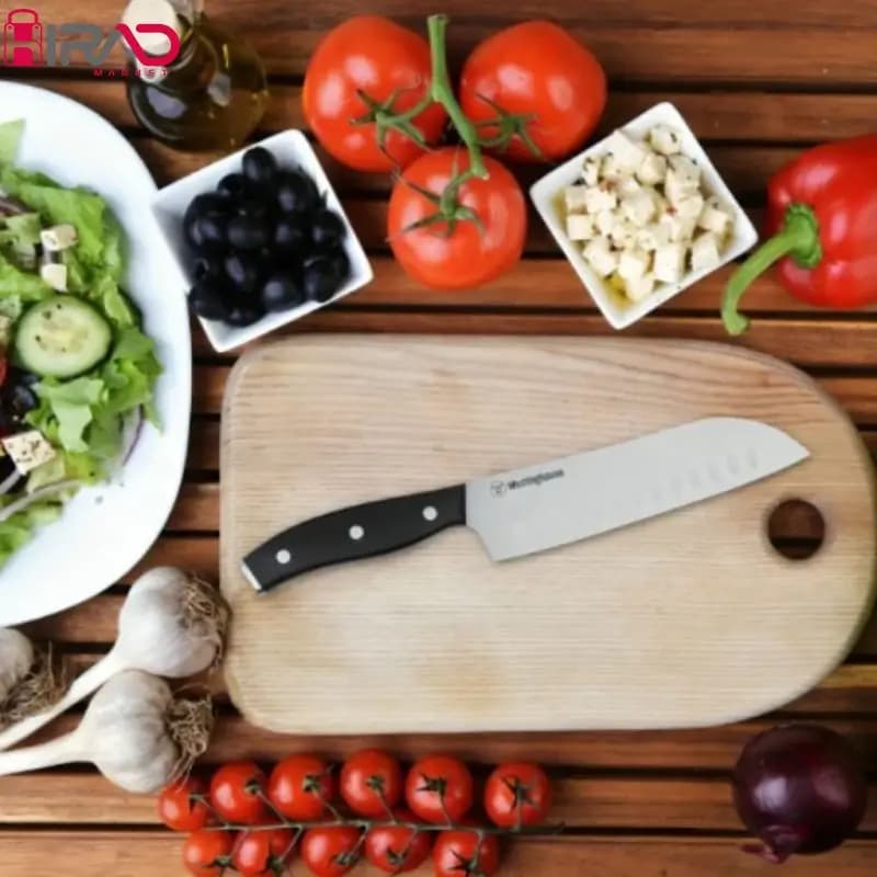 چاقو آشپزخانه با تیغه استیل و با دسته پلاستیک وستینگ‌هاوس مدل WCKTSC15212 — تصویر ۳