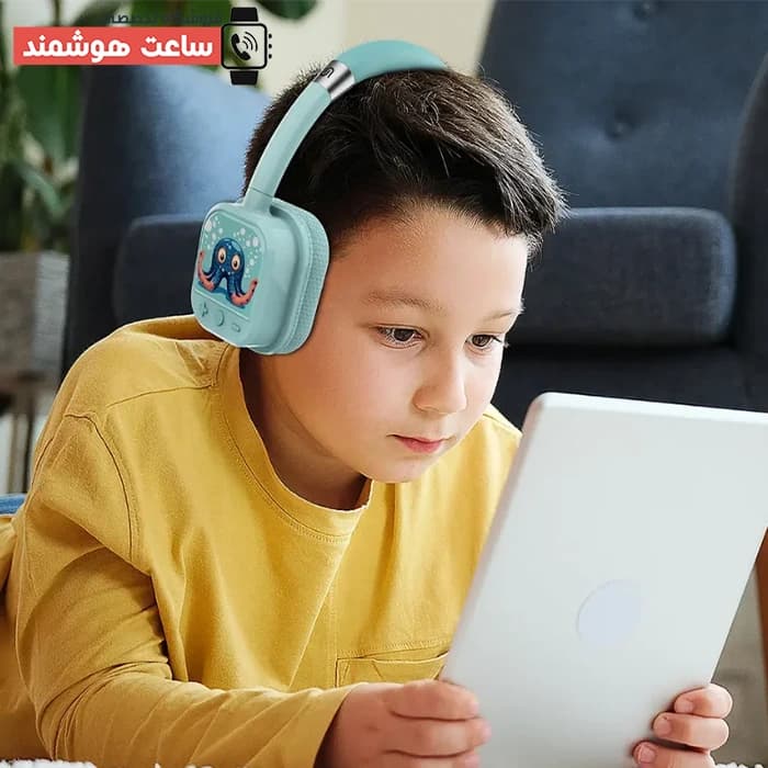 هدفون بلوتوثی بی سیم فانتزی کودک پرودو Porodo Yotowave Kids PDSTC303ORBK — تصویر ۷