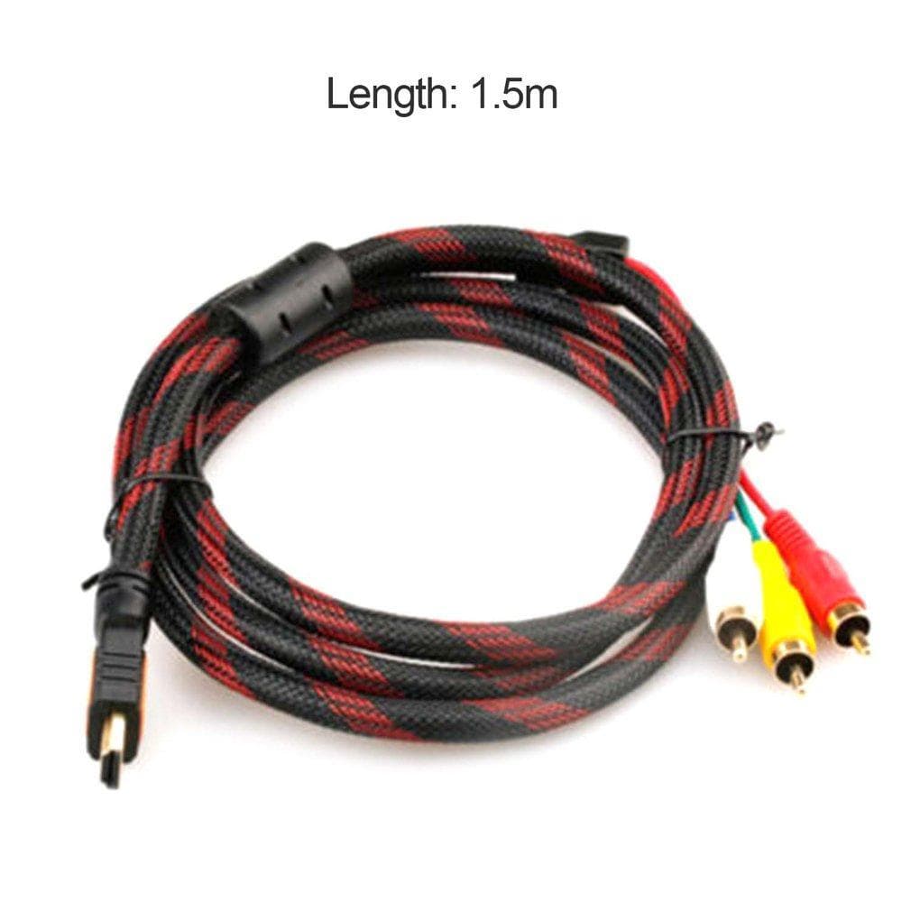کابل تبدیل HDMI به AV سه فیش به طول 1.5 متر — تصویر ۵