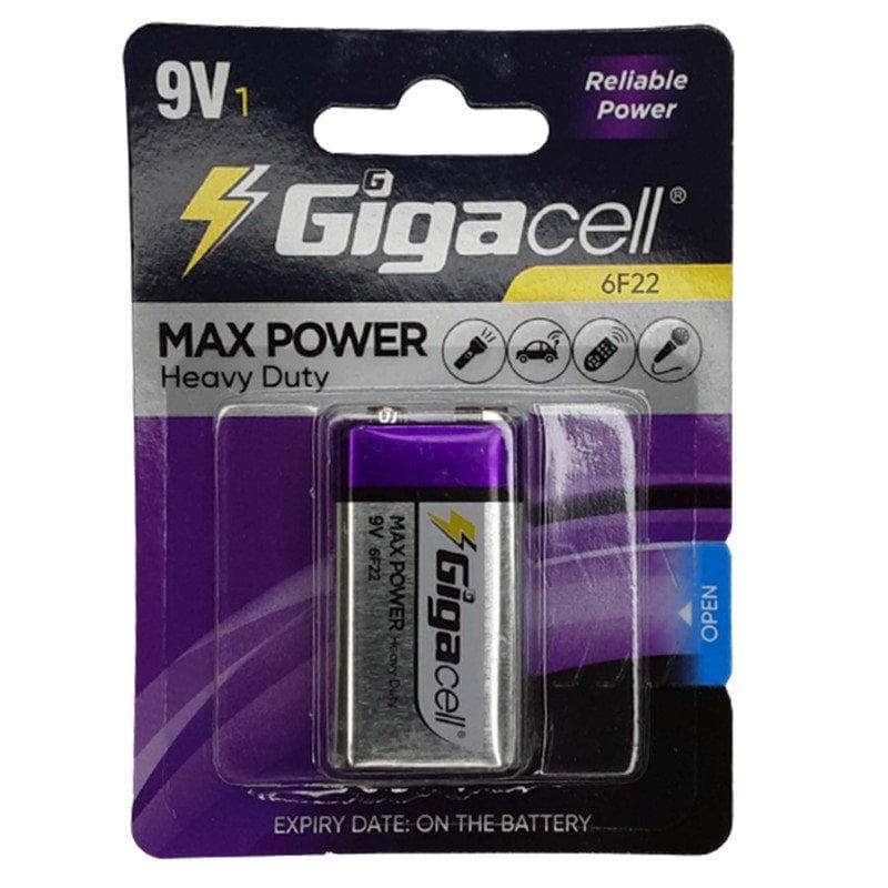 باتری کتابی گیگاسل مدل MAX POWER 6F22 9V کارتی — تصویر ۲