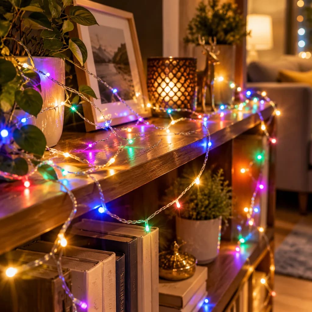 ریسه سوزنی LED رنگی ۱۰ متری — تصویر ۳