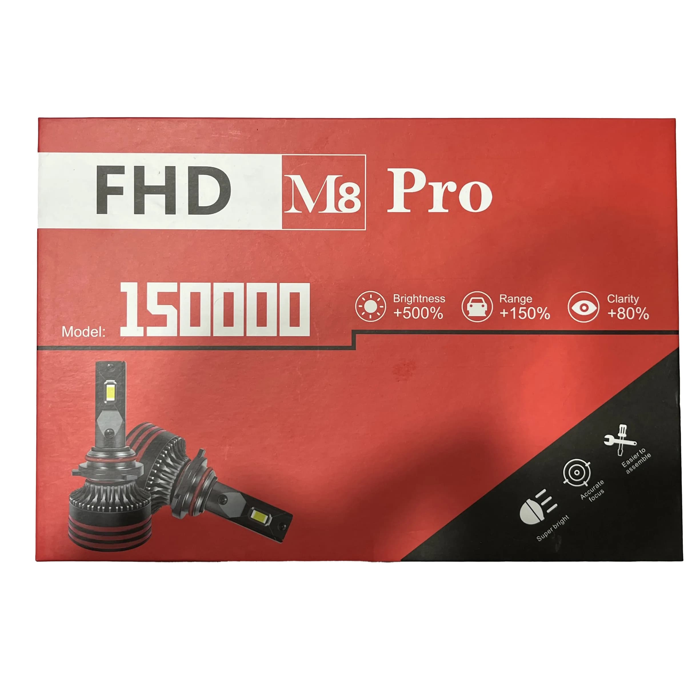لامپ هدلایت خودرو کانپکس اف اچ دی مدل M8 PRO 15000 پایه 9005 بسته دو عددی — تصویر ۵
