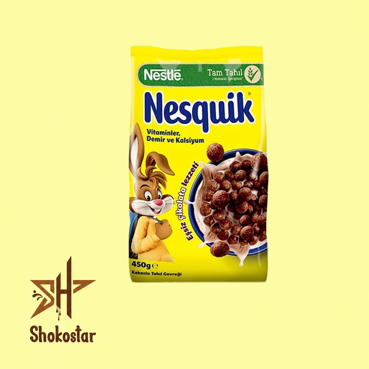 کورن فلکس شکلاتی نسکوئیک نستله 450 گرمی (Nestlé Nesquik Cereal)