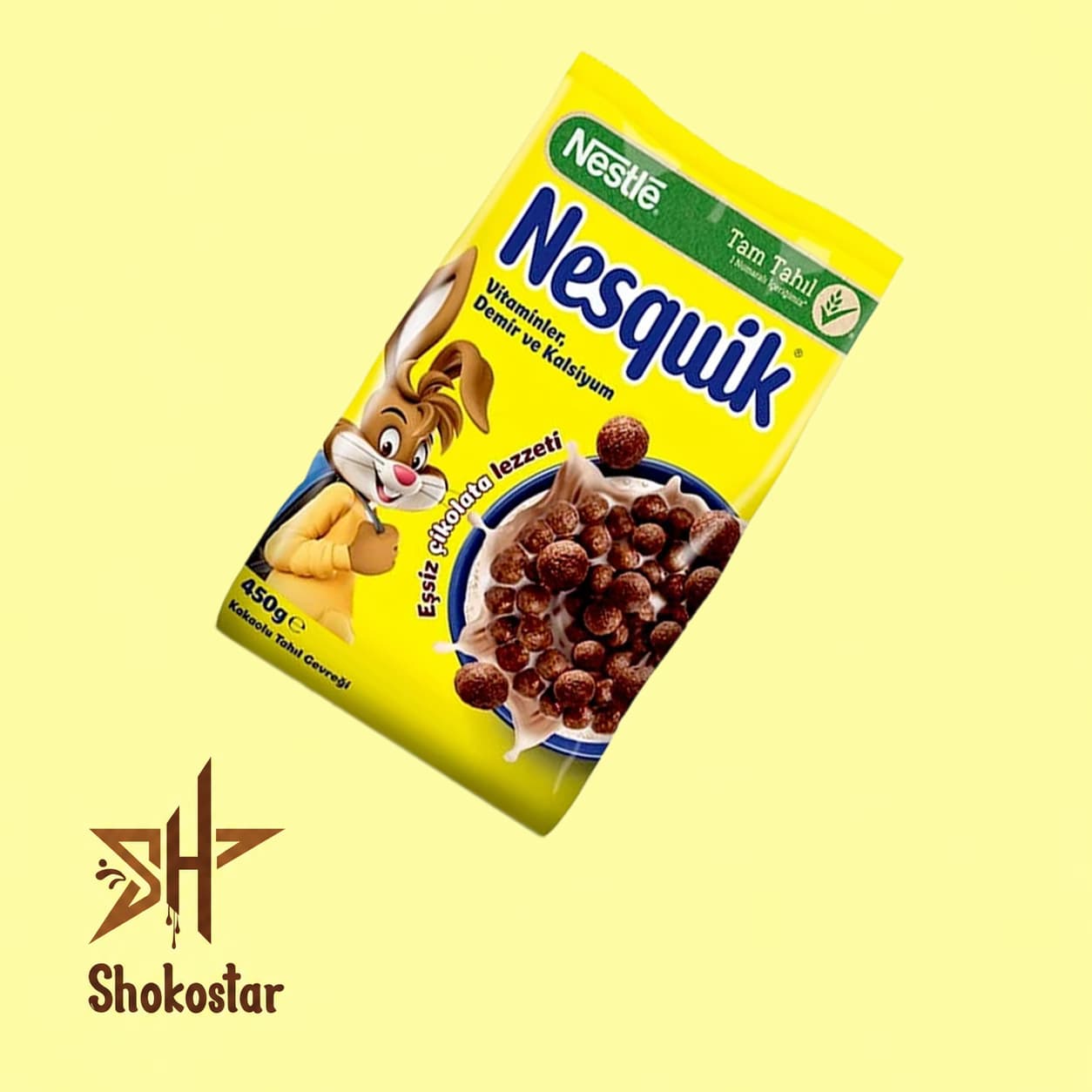 کورن فلکس شکلاتی نسکوئیک نستله 450 گرمی (Nestlé Nesquik Cereal) — تصویر ۳