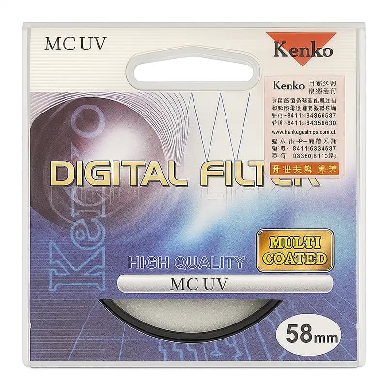 فیلتر لنز UV کوتینگ‌دار سایز 58 میلی‌متری Kenko — تصویر ۲