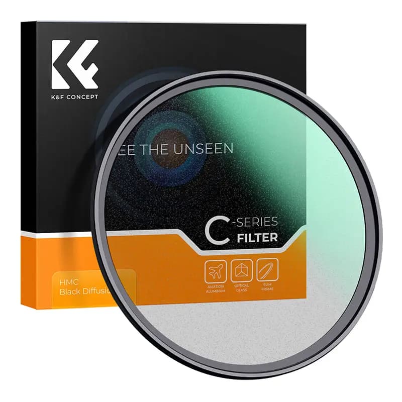فیلتر لنز بلک دیفیوشن 1/4 سایز 82 میلی متری K&F CONCEPT — تصویر ۲