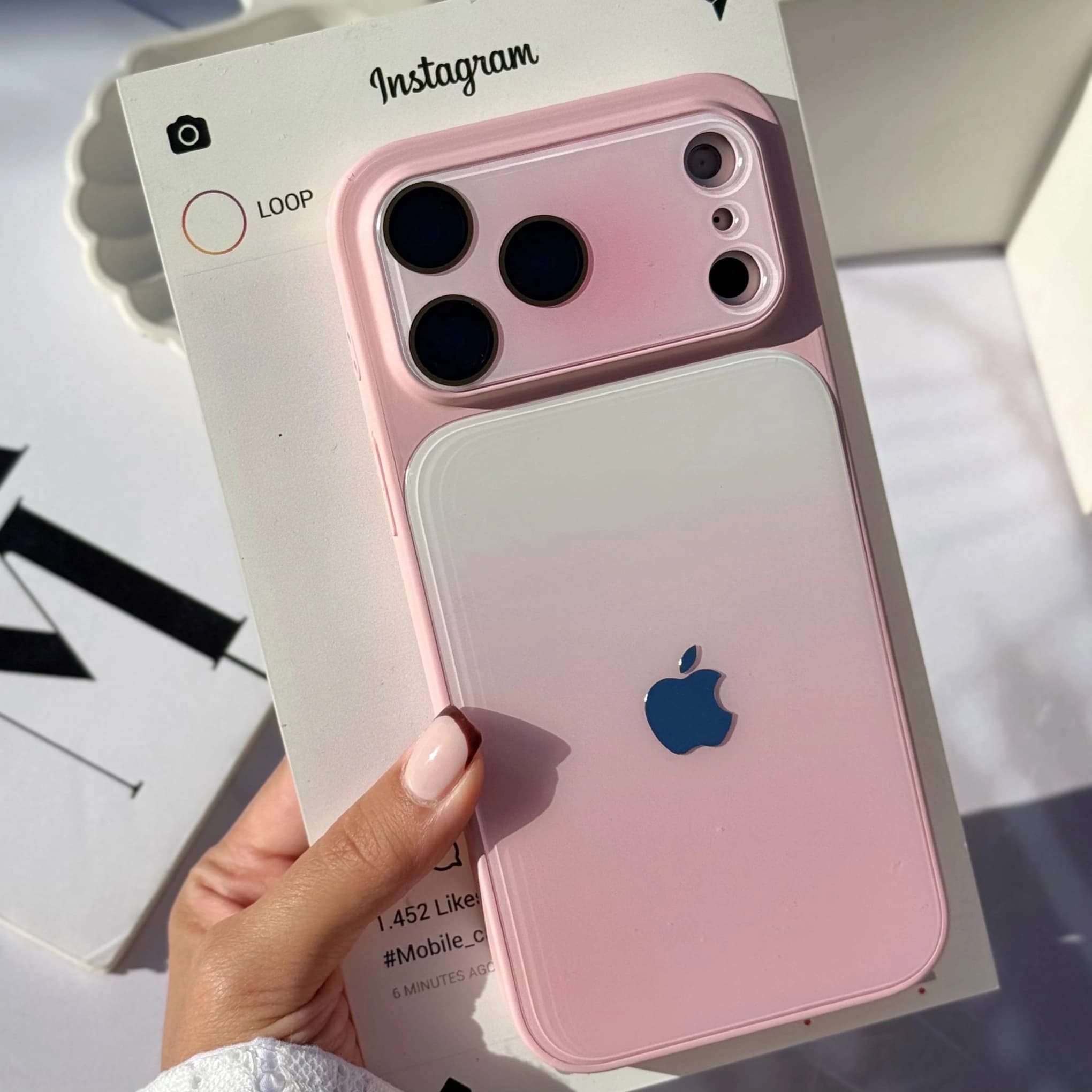 قاب گوشی لنز پینکی گرادینت (Lens Pinky Gradient)