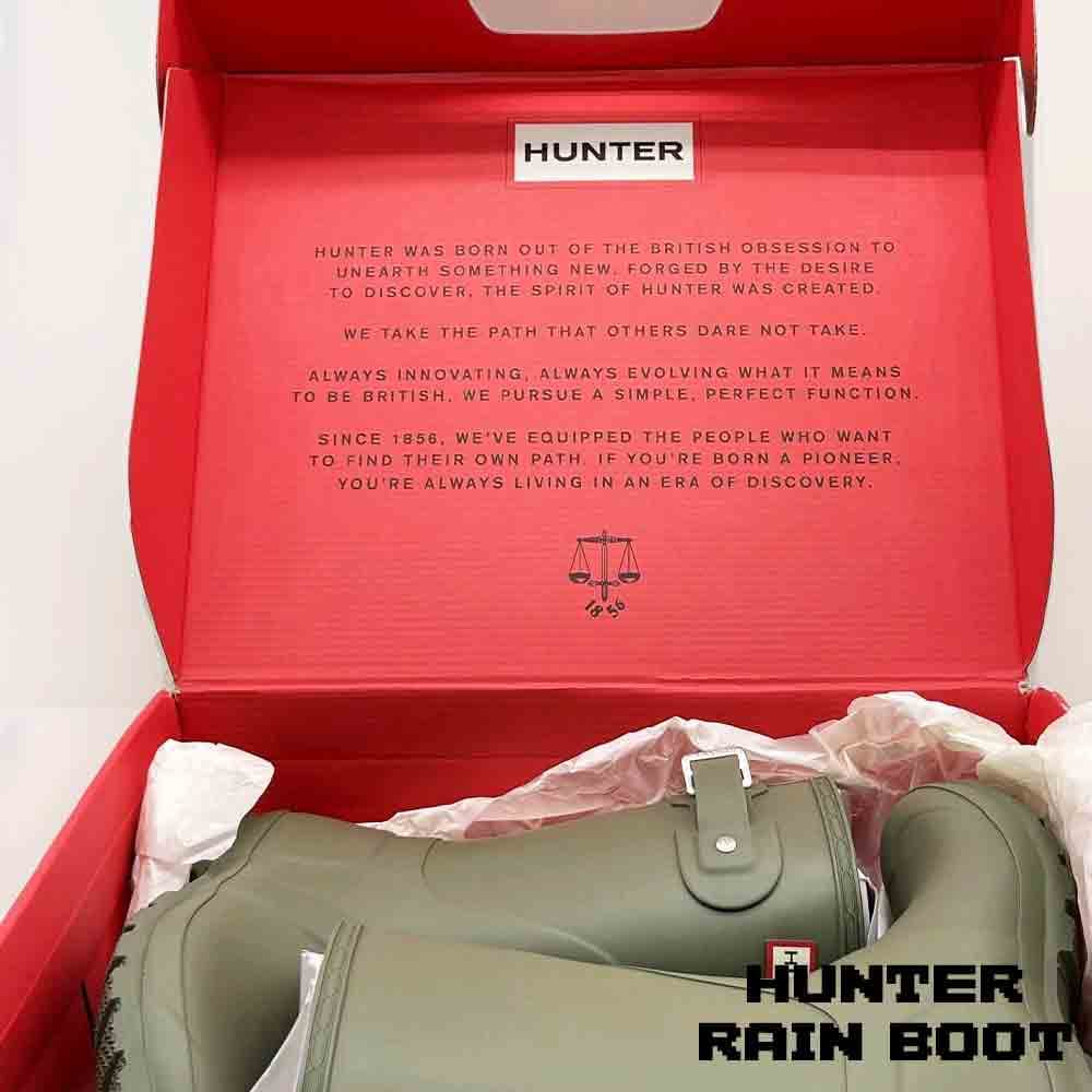 بوت هانتر زنانه ساق کوتاه سبز Hunter Original Rain Women’s Short Boots Green — تصویر ۸
