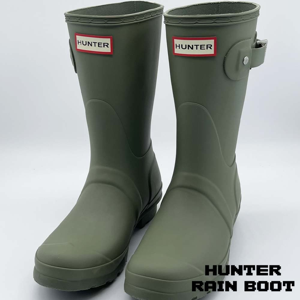 بوت هانتر زنانه ساق کوتاه سبز Hunter Original Rain Women’s Short Boots Green — تصویر ۳