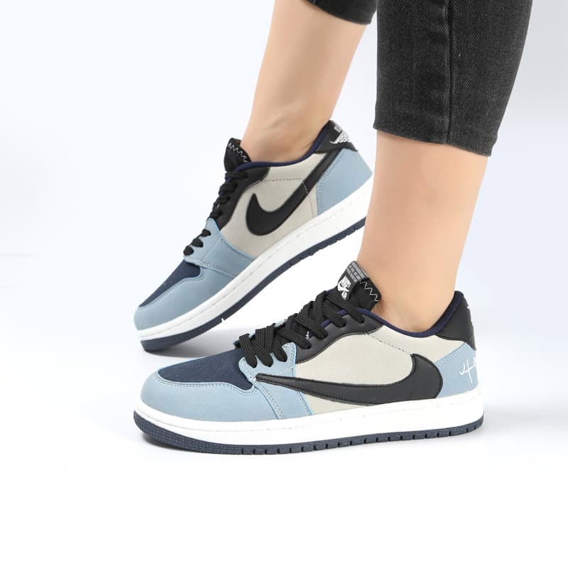 کفش و کتانی زنانه و دخترانه مدل نایک ترویس NIKE TRAVIS رنگ آبی کد 30364 — تصویر ۲