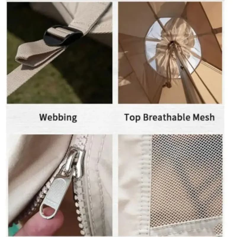 چادر هرمى نخی نیچرهایک Brighten 6.4 مدل NH20ZP004 — تصویر ۶