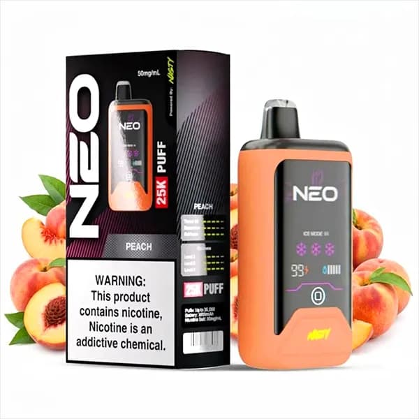 پاد یکبار مصرف 25 هزار پاف هلو نئو نستی | Nasty Neo 25K Puff Peach