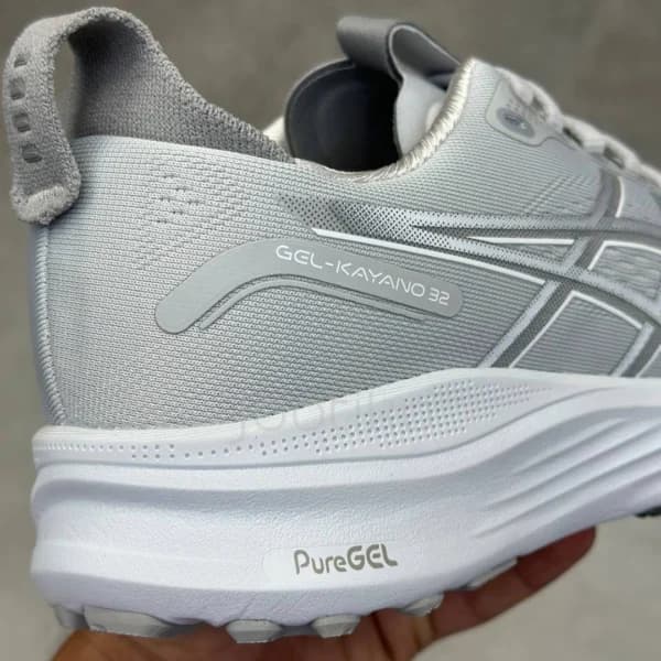 کفش ورزشی اسیکس ژل کایانو 32 طوسی روشن ASICS Gel-Kayano 32 Piedmont Grey Gravel — تصویر ۴