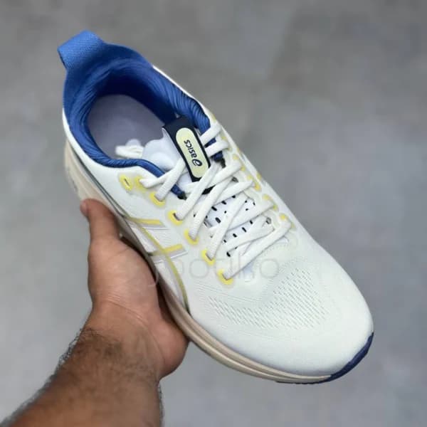 کفش ورزشی اسیکس ژل کایانو 32 GEL-KAYANO 32 Cream/Denim Blue — تصویر ۲