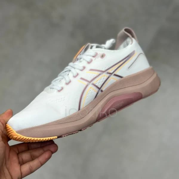 کفش ورزشی اسیکس ژل کایانو 32 ASICS Gel-Kayano 32 White Orange Glow — تصویر ۳