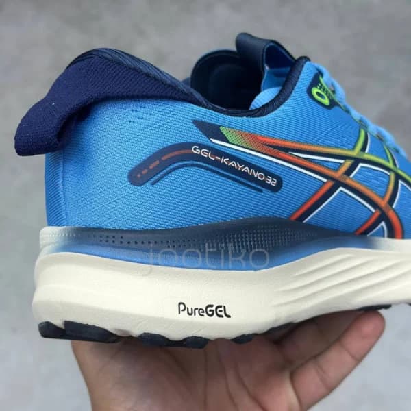 کفش ورزشی اسیکس ژل کایانو 32 آبی GEL-KAYANO 32 BLUE — تصویر ۴