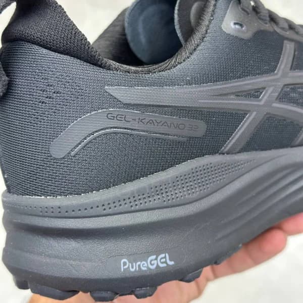 کفش ورزشی اسیکس ژل کایانو 32 مشکی GEL-KAYANO 32 BLACK/GRAPHITE GREY — تصویر ۴