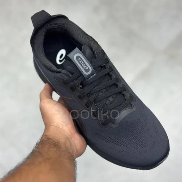 کفش ورزشی اسیکس ژل کایانو 32 مشکی GEL-KAYANO 32 BLACK/GRAPHITE GREY — تصویر ۲