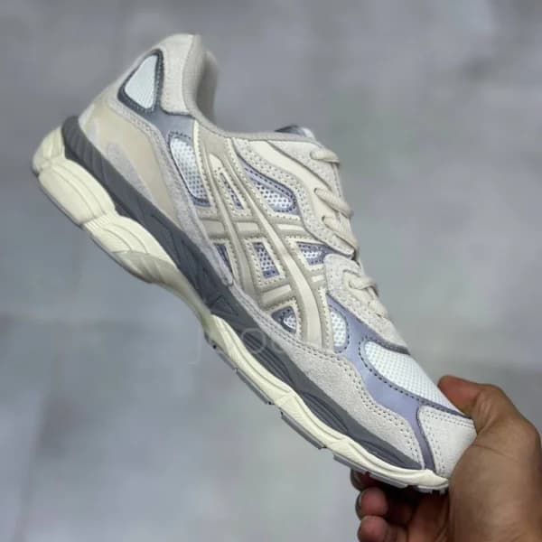 اسیکس ژل ان وای سی طوسی کرم ASICS Gel-NYC Oyster Grey — تصویر ۳