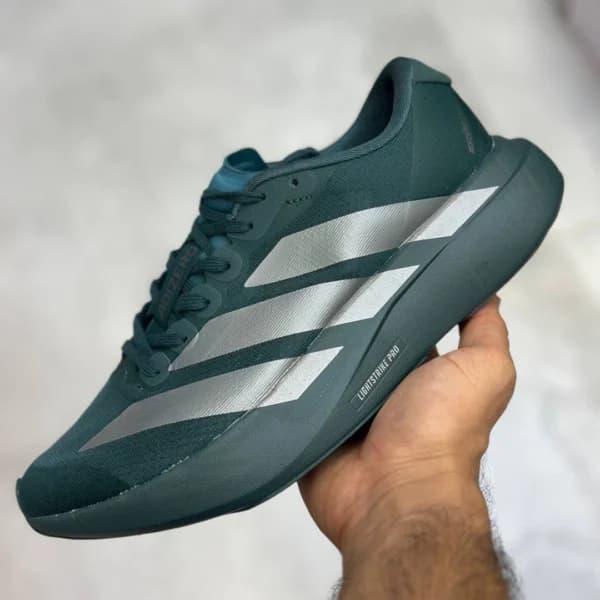 آدیداس آدیزیرو سبز تیره نقره‌ای متالیک adidas Adizero Evo SL Aurora Ivy JQ4663 — تصویر ۲