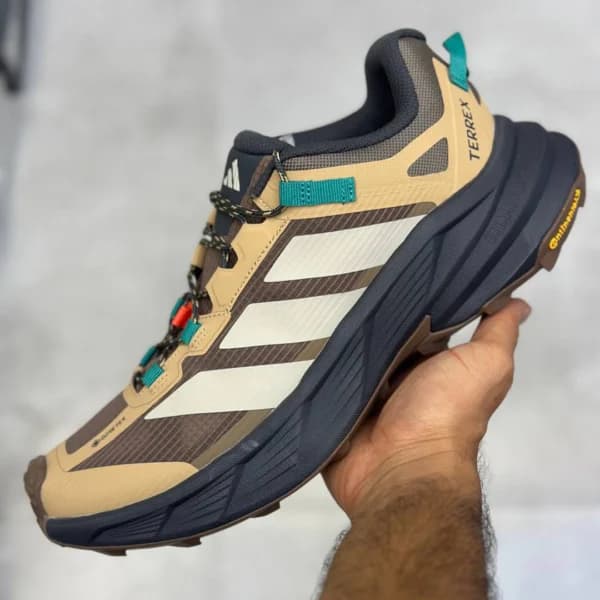آدیداس ترکس فریهایکر اسال گورتکس خاکی مشکی Terrex Freehiker SL GORE-TEX KJ4429 — تصویر ۲
