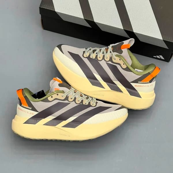 آدیداس آدیزیرو ایوو اس‌ال ای‌تی‌آر کرم خاکستری زیتونی adidas Adizero Evo SL ATR