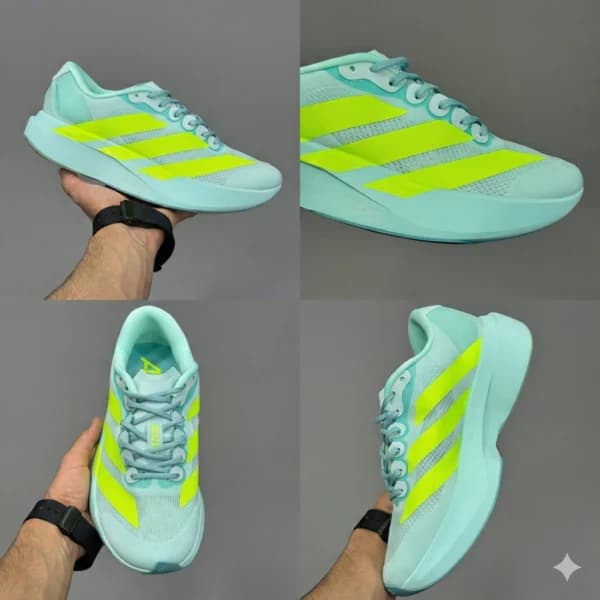 آدیداس آدیزیرو آبی فیروزه‌ای فسفری adidas Adizero Evo SL JS4452 — تصویر ۲
