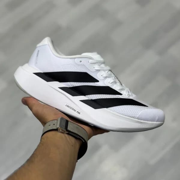 آدیداس آدیزیرو اوو اس ال سفید مشکی adidas Adizero Evo SL White Black JH6206