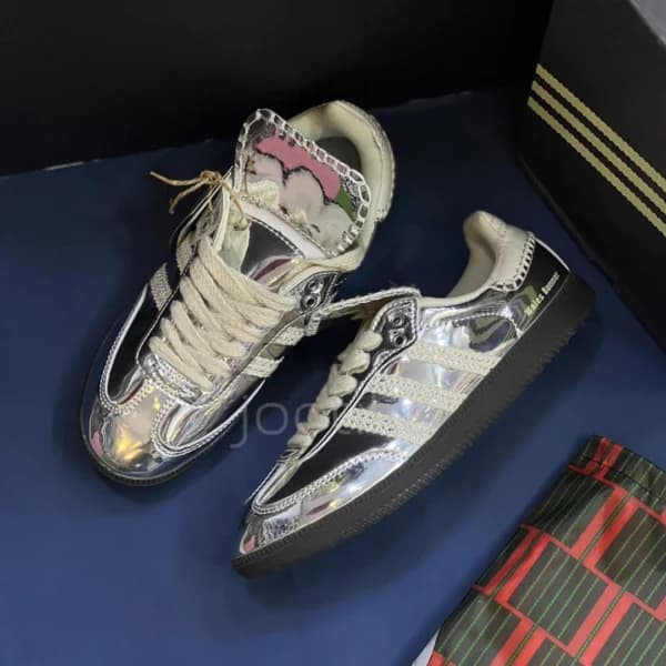 آدیداس سامبا ولز بونر نقره‌ای adidas Samba Wales Bonner Silver — تصویر ۲