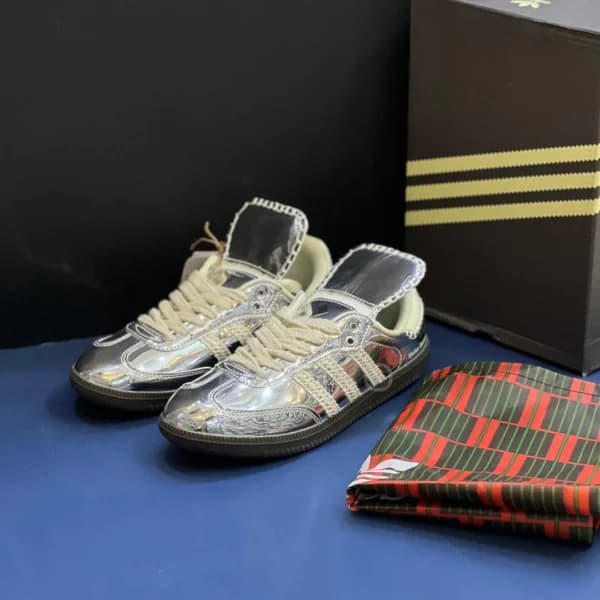 آدیداس سامبا ولز بونر نقره‌ای adidas Samba Wales Bonner Silver — تصویر ۳