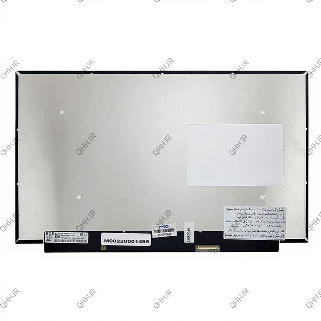 ال ای دی لپ تاپ 15.6 BOE NE156QHM-NY1_NY4 نازک مات 40 پین QHD-EDP-165HZ بدون جاپیچ 350x216x2.6mm پشت لوگو خالی — تصویر ۳