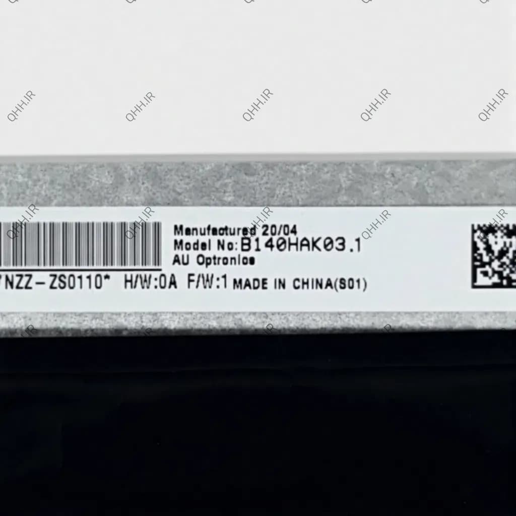 ال ای دی لپ تاپ 14.0 AUO B140HAK03.1 نازک 40 پین FHD-IPS-EDP-Touch بدون جاپیچ 315x186x5.2mm برد پشت LED — تصویر ۴