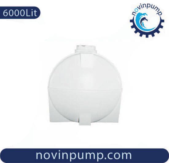مخزن ذخیره آب 6000 لیتری افقی (خوابیده) سه لایه آنتی باکتریال هیدروفوب — تصویر ۲
