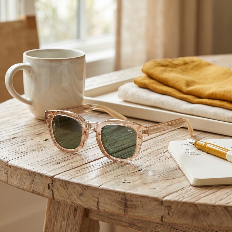 عینک آفتابی ویفرر (Wayfarer) آلبرت وگ مدل S32107C2 Acetate Avantgarde Visionary — تصویر ۵