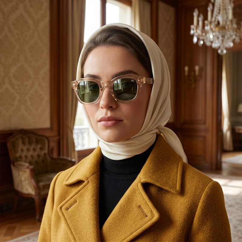 عینک آفتابی ویفرر (Wayfarer) آلبرت وگ مدل S32107C2 Acetate Avantgarde Visionary — تصویر ۶